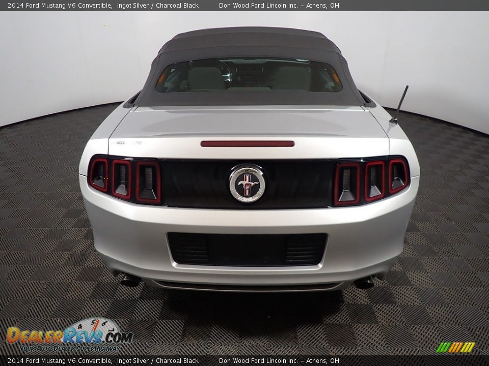2014 Ford Mustang V6 Convertible Ingot Silver / Charcoal Black Photo #12