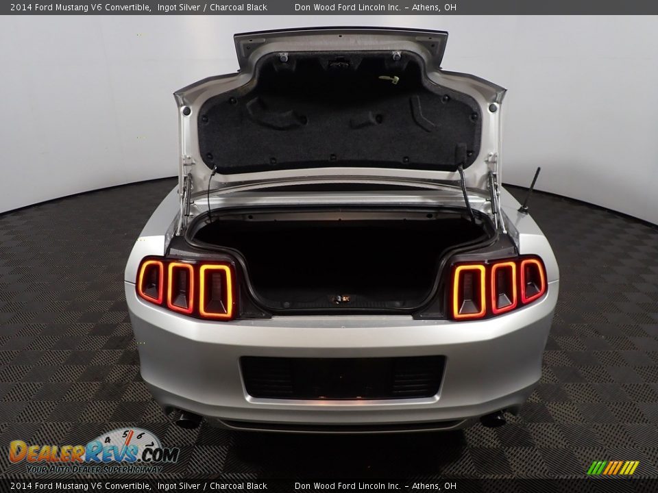 2014 Ford Mustang V6 Convertible Ingot Silver / Charcoal Black Photo #13