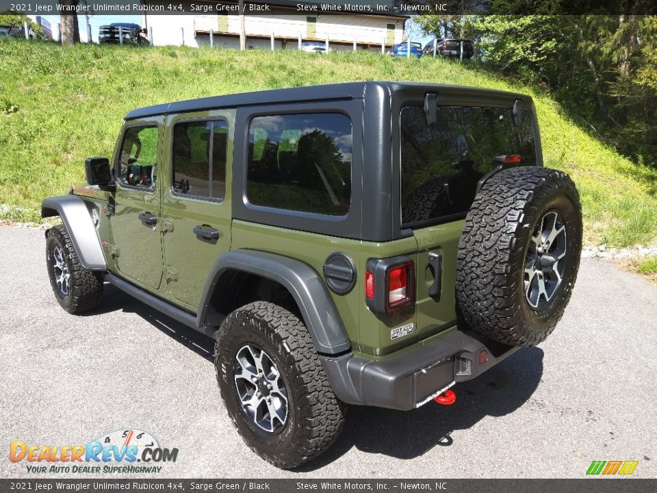 2021 Jeep Wrangler Unlimited Rubicon 4x4 Sarge Green / Black Photo #8