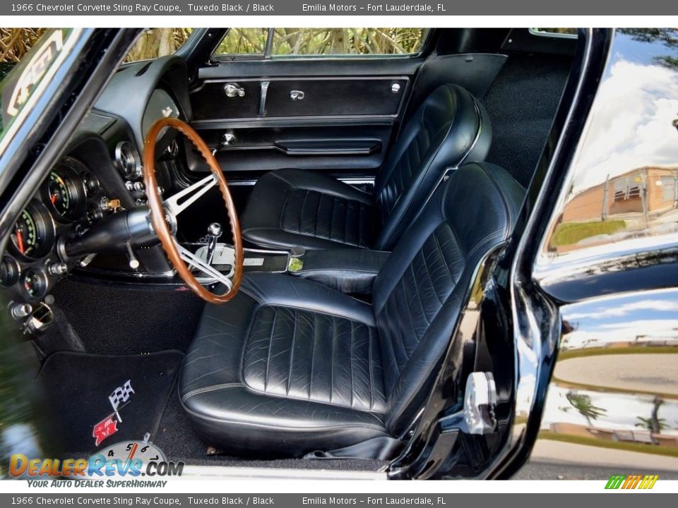 Black Interior - 1966 Chevrolet Corvette Sting Ray Coupe Photo #22