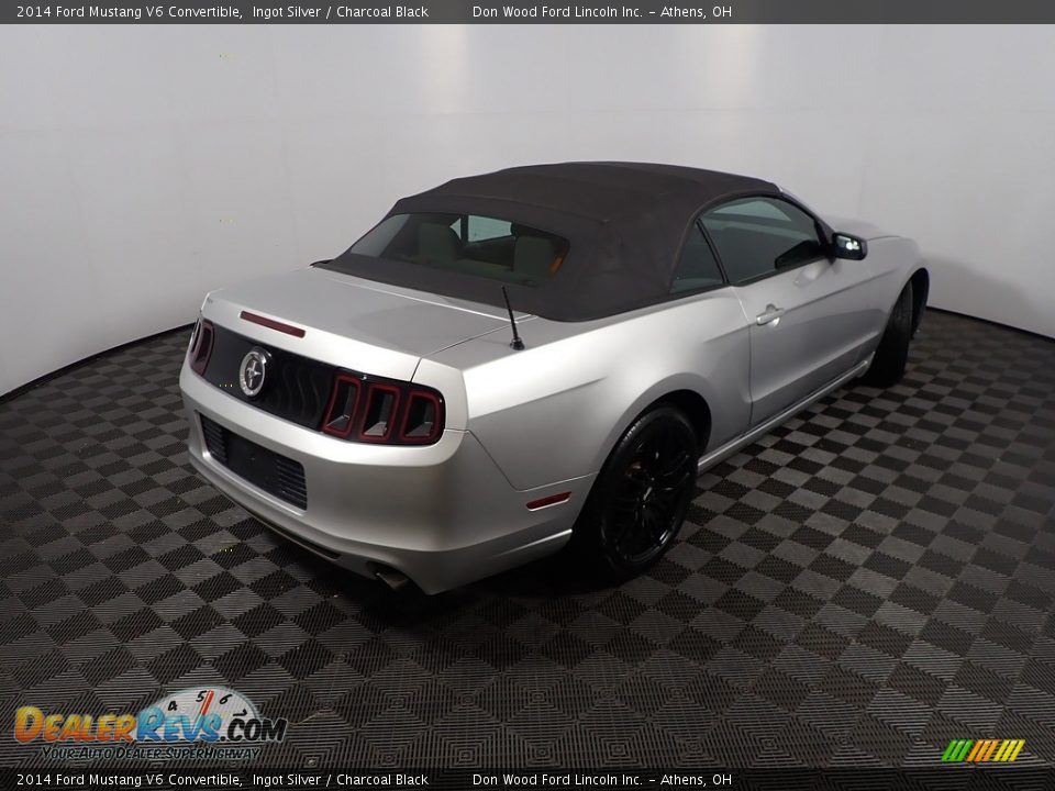 2014 Ford Mustang V6 Convertible Ingot Silver / Charcoal Black Photo #16