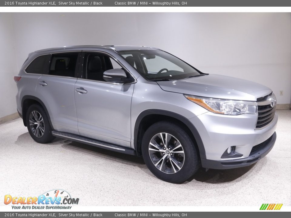 2016 Toyota Highlander XLE Silver Sky Metallic / Black Photo #1