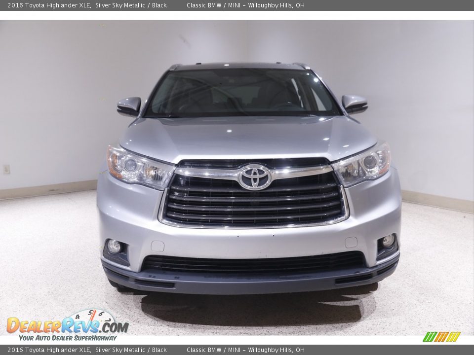 2016 Toyota Highlander XLE Silver Sky Metallic / Black Photo #2