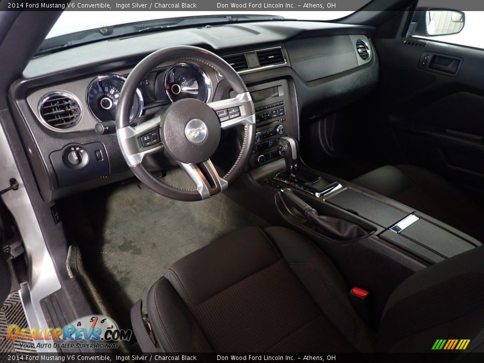 2014 Ford Mustang V6 Convertible Ingot Silver / Charcoal Black Photo #23