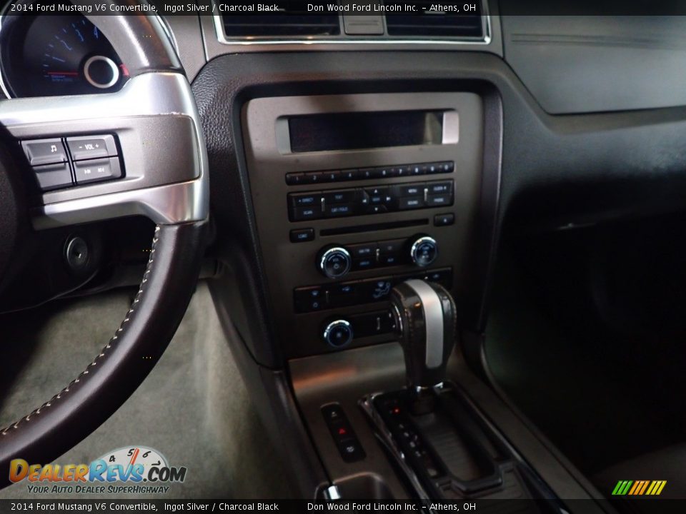 2014 Ford Mustang V6 Convertible Ingot Silver / Charcoal Black Photo #24