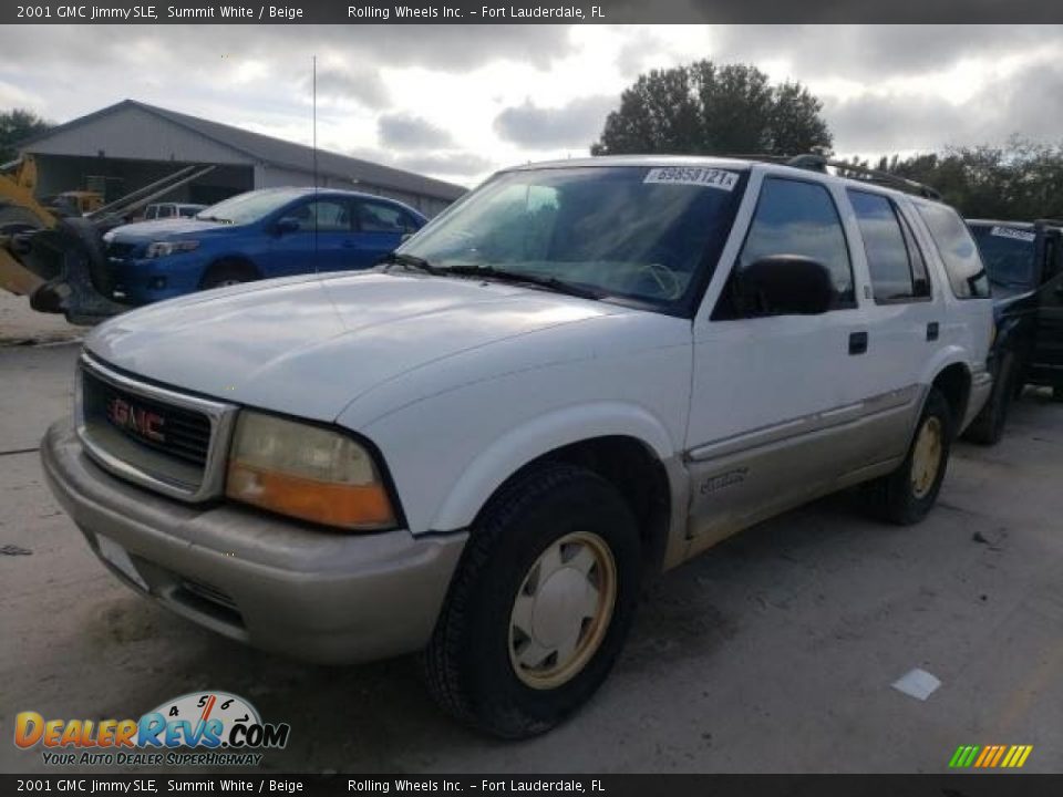 2001 GMC Jimmy SLE Summit White / Beige Photo #2