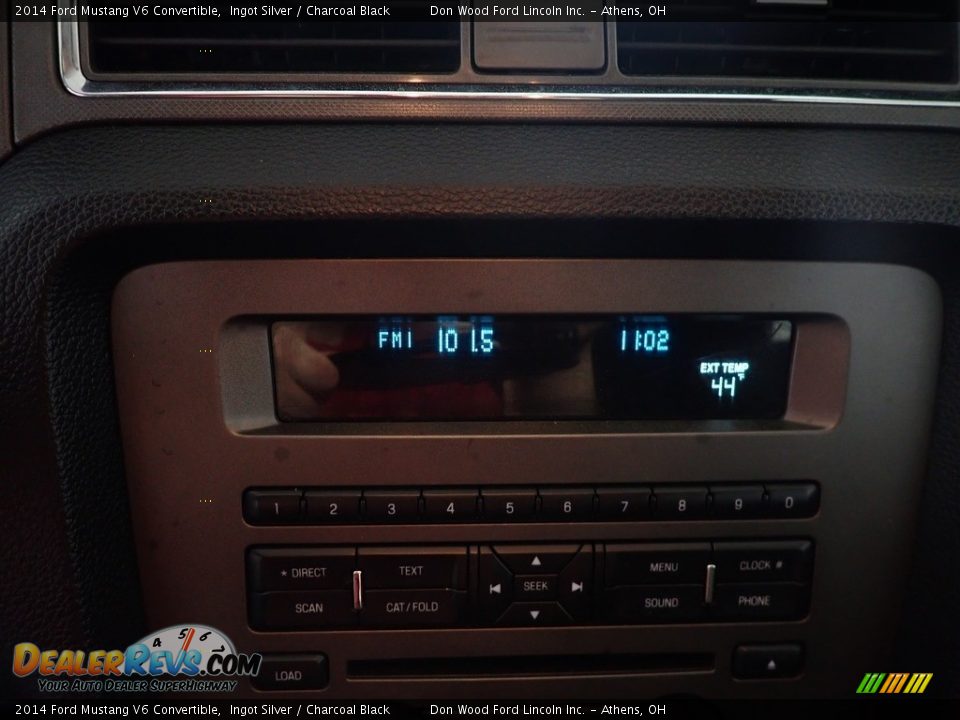 2014 Ford Mustang V6 Convertible Ingot Silver / Charcoal Black Photo #25