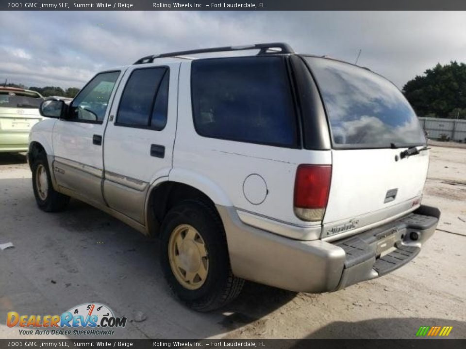 2001 GMC Jimmy SLE Summit White / Beige Photo #3