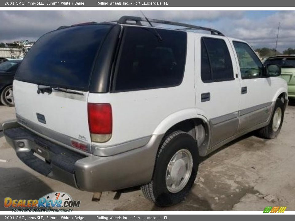 2001 GMC Jimmy SLE Summit White / Beige Photo #4