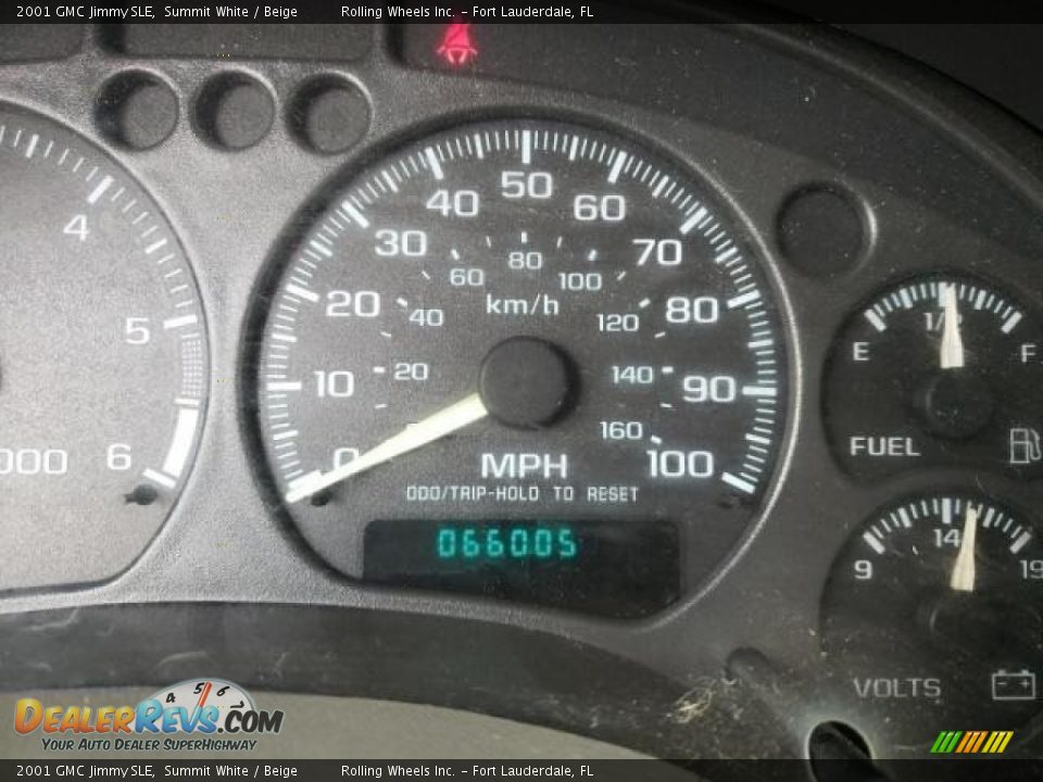 2001 GMC Jimmy SLE Gauges Photo #8