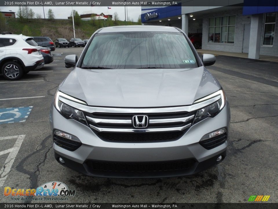 2016 Honda Pilot EX-L AWD Lunar Silver Metallic / Gray Photo #4