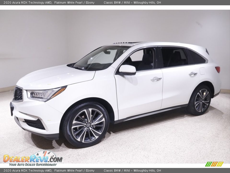 2020 Acura MDX Technology AWD Platinum White Pearl / Ebony Photo #3