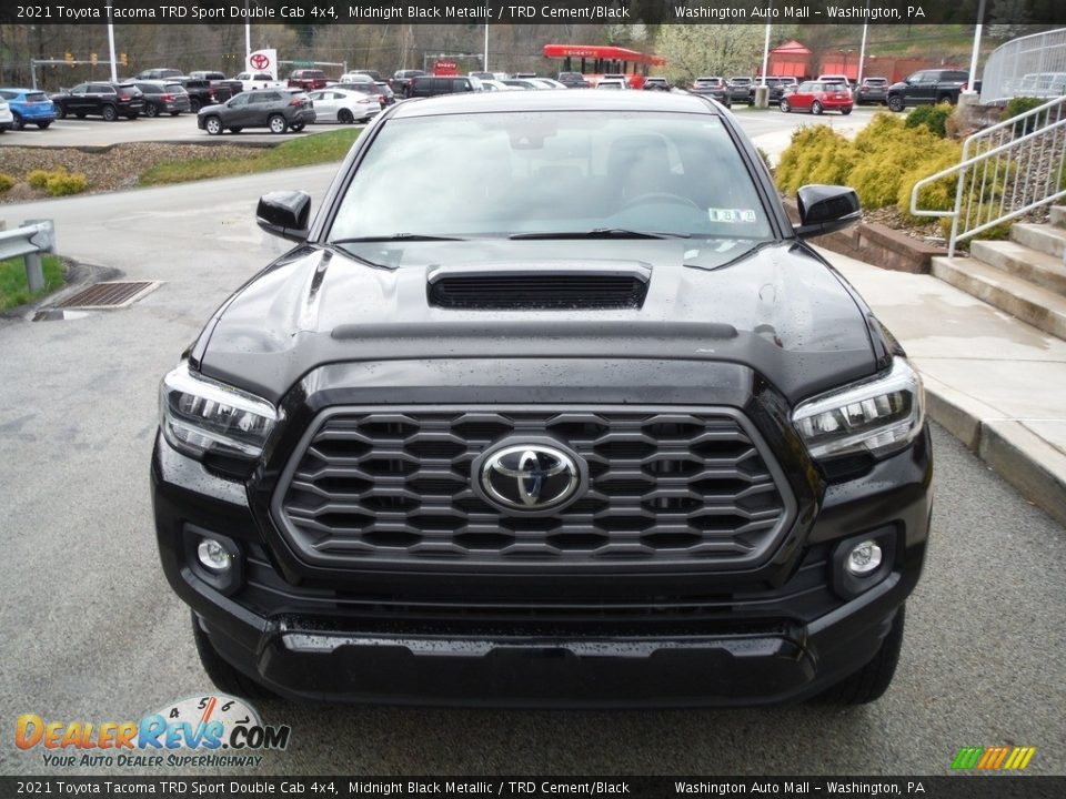 2021 Toyota Tacoma TRD Sport Double Cab 4x4 Midnight Black Metallic / TRD Cement/Black Photo #14