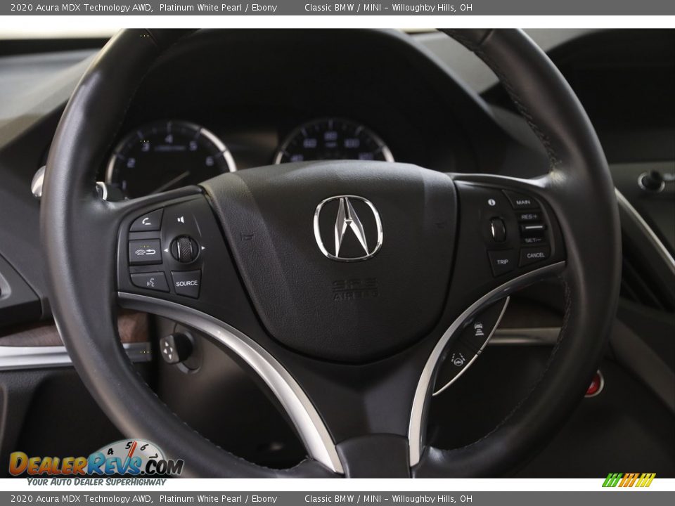 2020 Acura MDX Technology AWD Platinum White Pearl / Ebony Photo #7