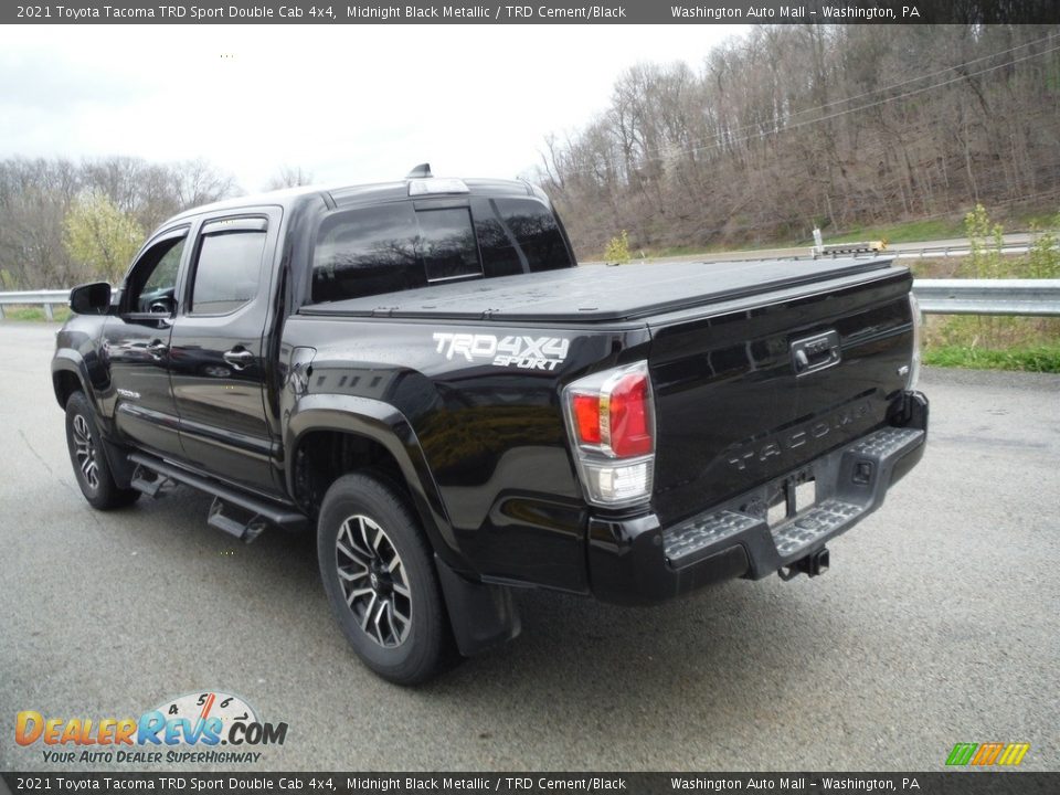 2021 Toyota Tacoma TRD Sport Double Cab 4x4 Midnight Black Metallic / TRD Cement/Black Photo #18