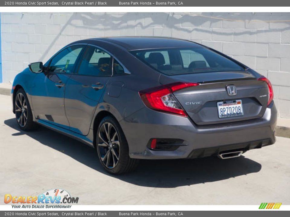 2020 Honda Civic Sport Sedan Crystal Black Pearl / Black Photo #2