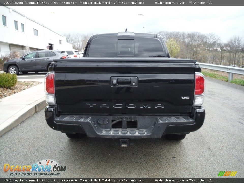 2021 Toyota Tacoma TRD Sport Double Cab 4x4 Midnight Black Metallic / TRD Cement/Black Photo #19