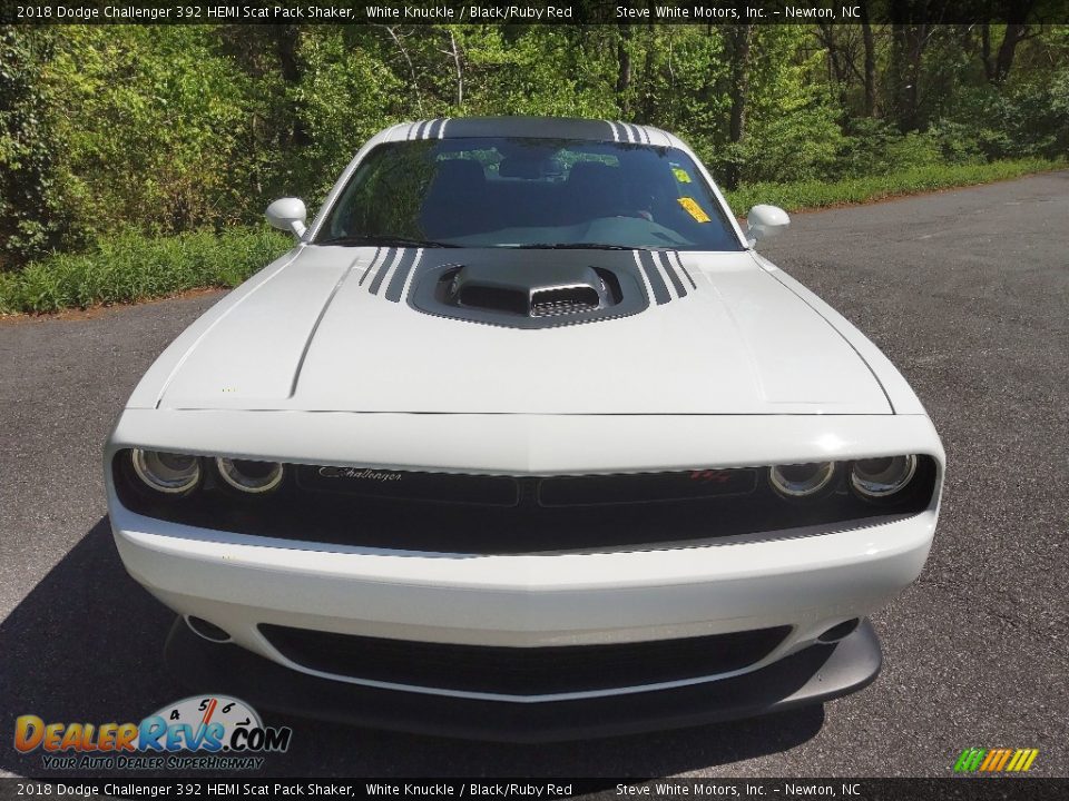 2018 Dodge Challenger 392 HEMI Scat Pack Shaker White Knuckle / Black/Ruby Red Photo #4