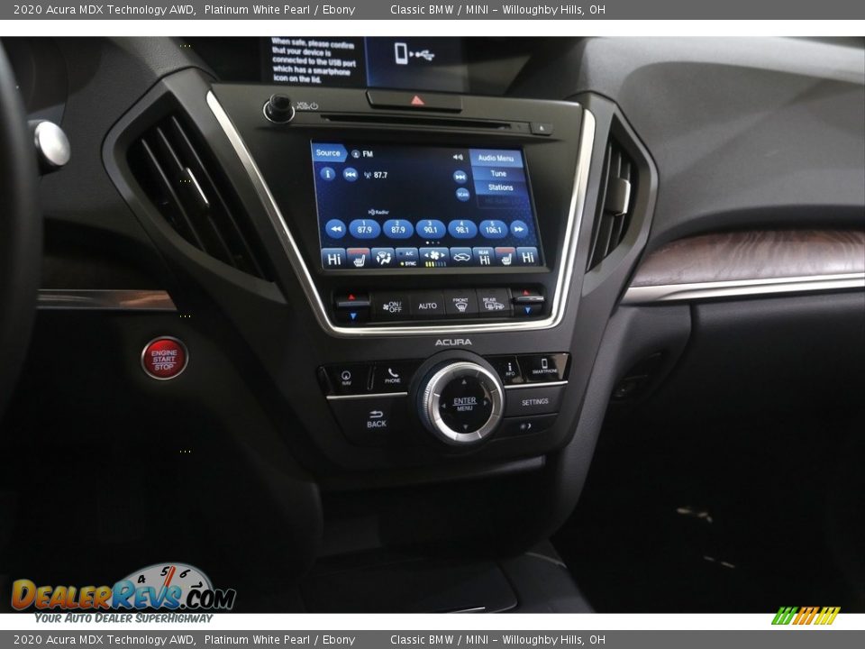 2020 Acura MDX Technology AWD Platinum White Pearl / Ebony Photo #13