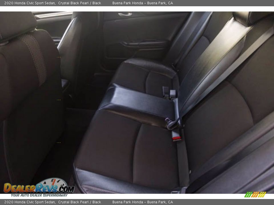 2020 Honda Civic Sport Sedan Crystal Black Pearl / Black Photo #4