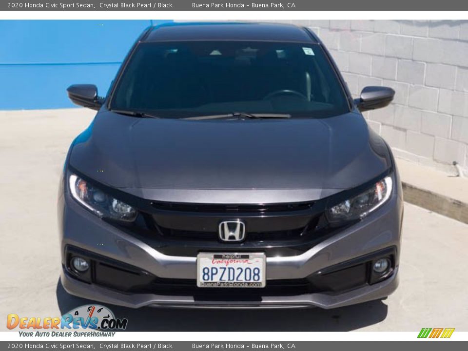 2020 Honda Civic Sport Sedan Crystal Black Pearl / Black Photo #7