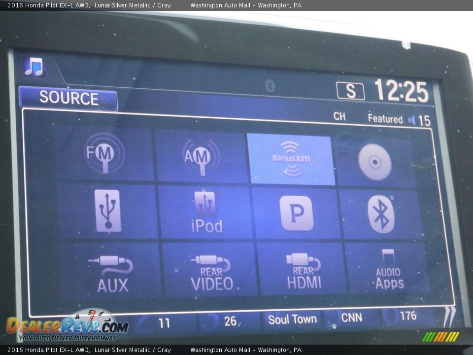 2016 Honda Pilot EX-L AWD Lunar Silver Metallic / Gray Photo #21