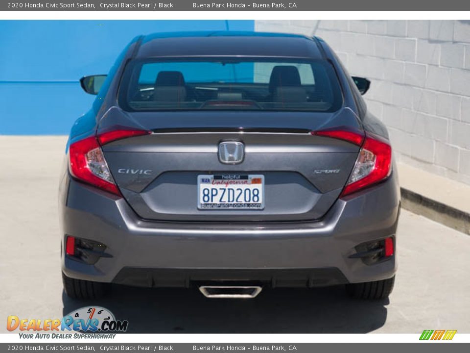 2020 Honda Civic Sport Sedan Crystal Black Pearl / Black Photo #9