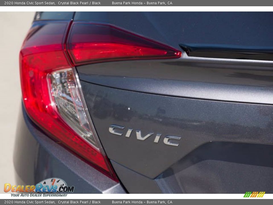 2020 Honda Civic Sport Sedan Crystal Black Pearl / Black Photo #10