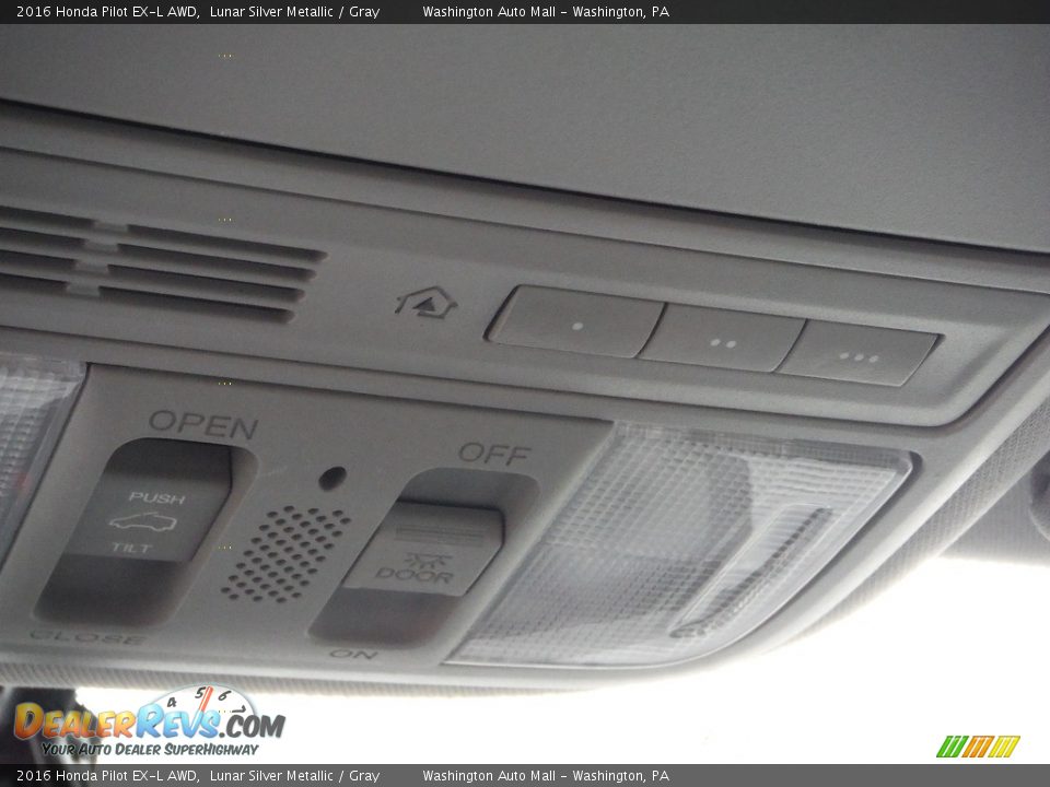 2016 Honda Pilot EX-L AWD Lunar Silver Metallic / Gray Photo #23