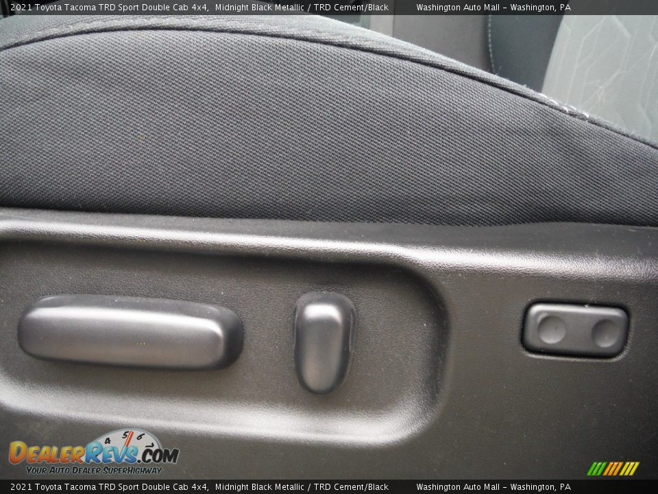 2021 Toyota Tacoma TRD Sport Double Cab 4x4 Midnight Black Metallic / TRD Cement/Black Photo #26
