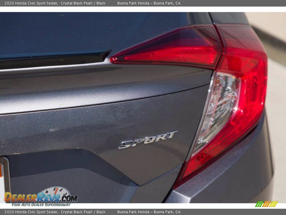 2020 Honda Civic Sport Sedan Crystal Black Pearl / Black Photo #11