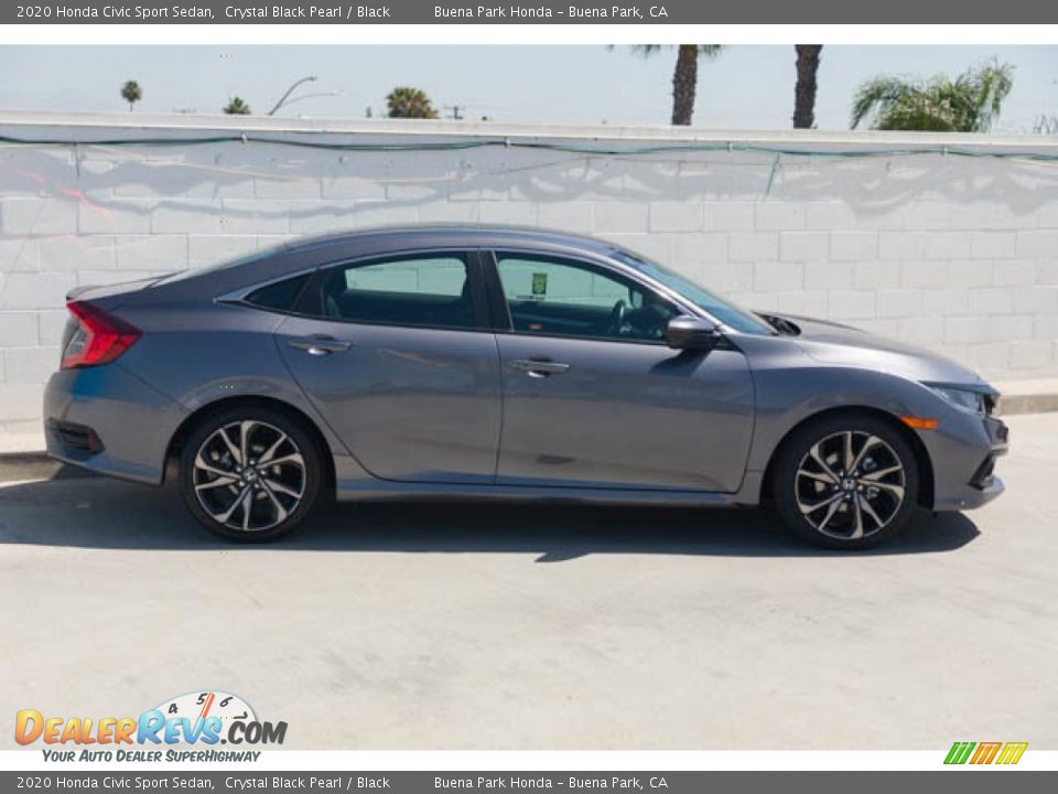 2020 Honda Civic Sport Sedan Crystal Black Pearl / Black Photo #12