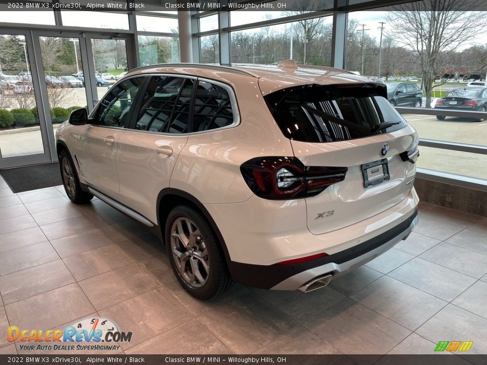 2022 BMW X3 xDrive30i Alpine White / Black Photo #2