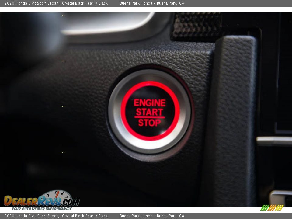 2020 Honda Civic Sport Sedan Crystal Black Pearl / Black Photo #16