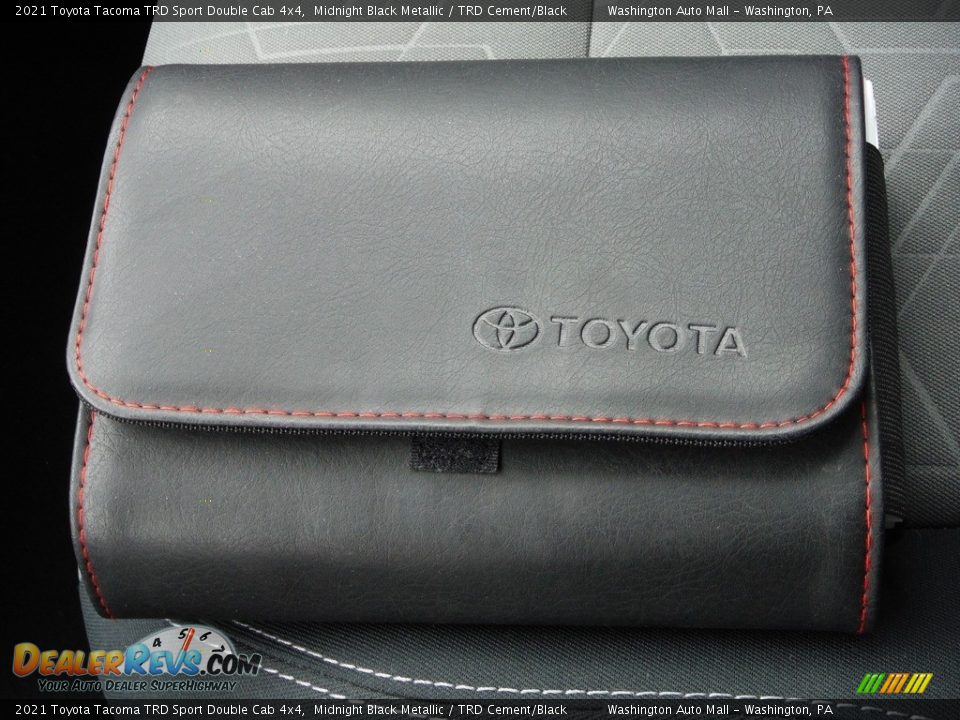 2021 Toyota Tacoma TRD Sport Double Cab 4x4 Midnight Black Metallic / TRD Cement/Black Photo #31