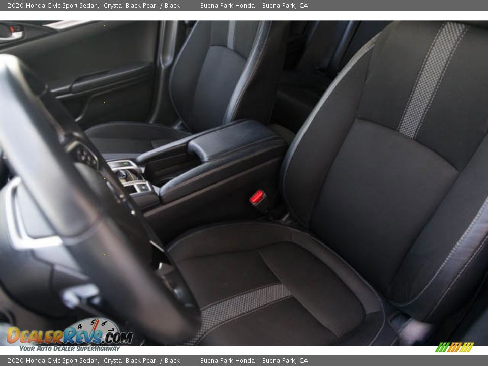 2020 Honda Civic Sport Sedan Crystal Black Pearl / Black Photo #18