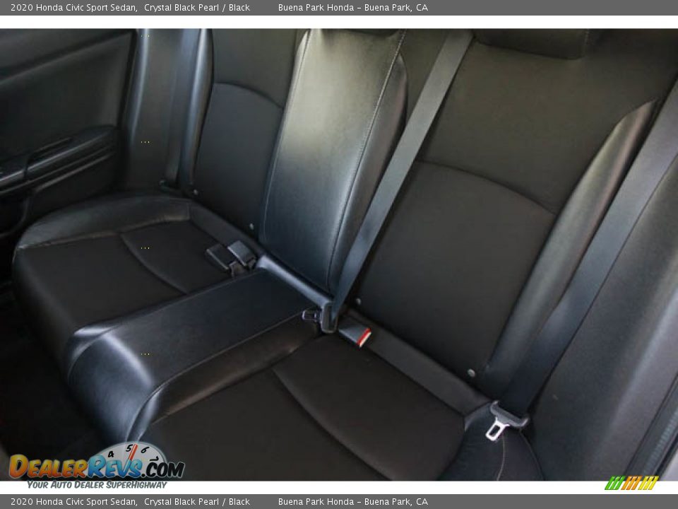 2020 Honda Civic Sport Sedan Crystal Black Pearl / Black Photo #19
