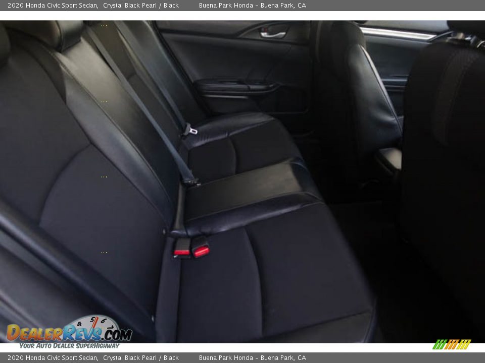 2020 Honda Civic Sport Sedan Crystal Black Pearl / Black Photo #21