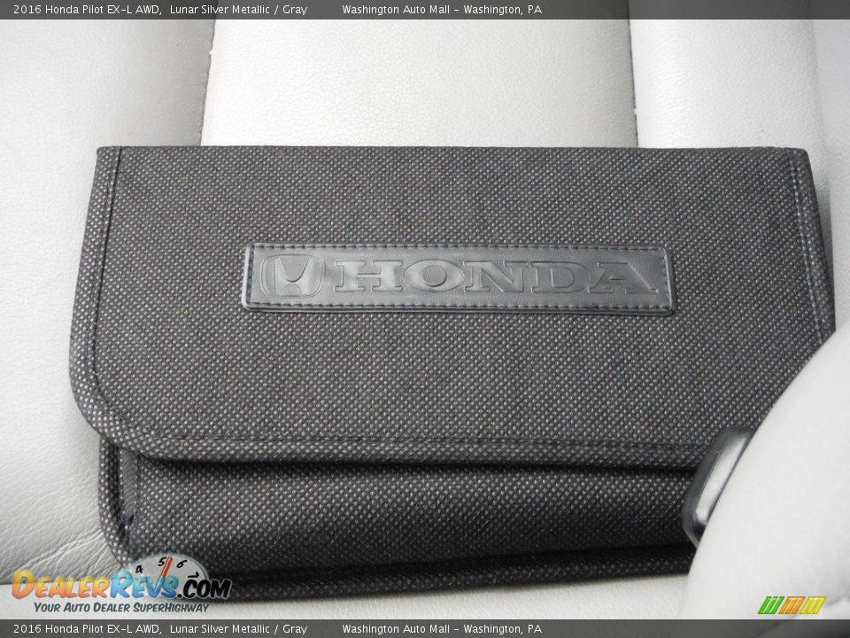 2016 Honda Pilot EX-L AWD Lunar Silver Metallic / Gray Photo #34