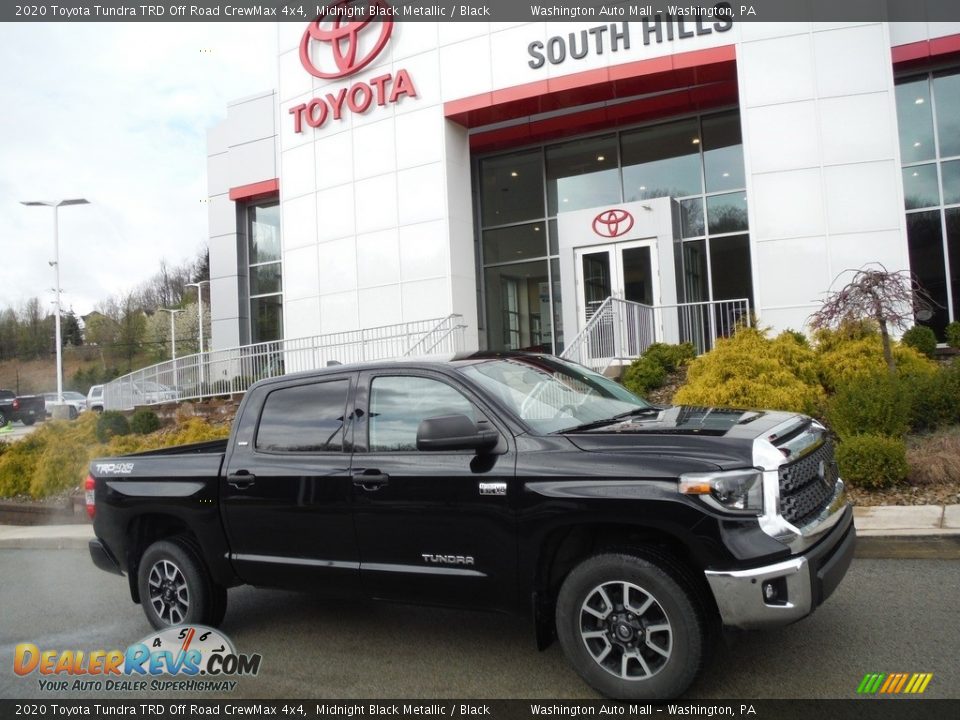 2020 Toyota Tundra TRD Off Road CrewMax 4x4 Midnight Black Metallic / Black Photo #2