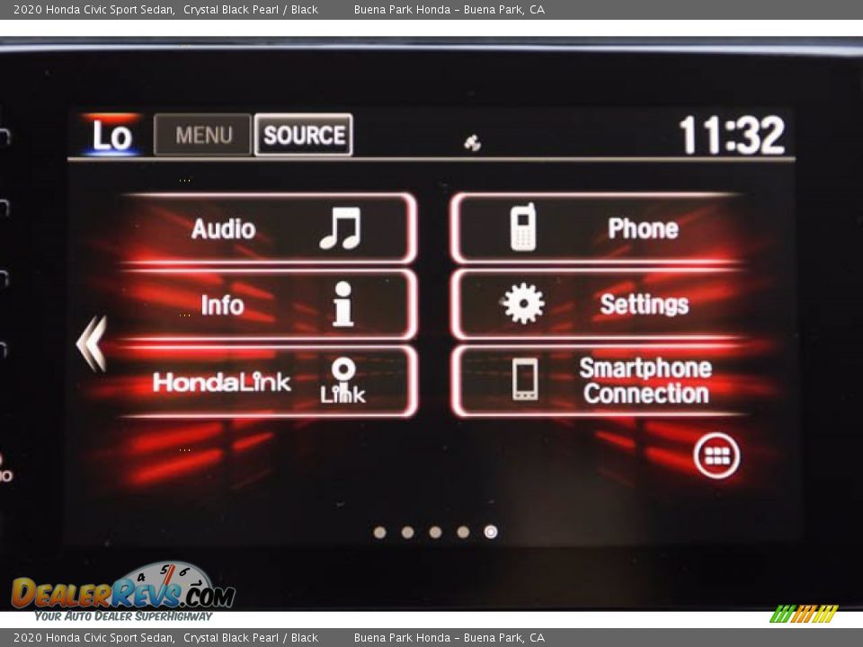 2020 Honda Civic Sport Sedan Crystal Black Pearl / Black Photo #25