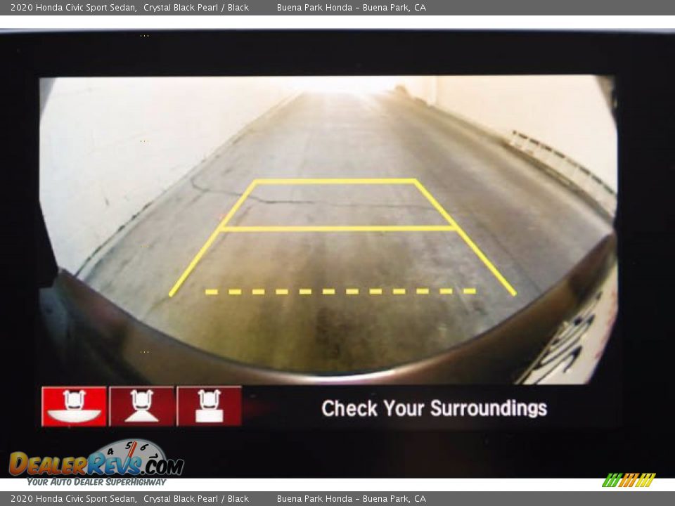 2020 Honda Civic Sport Sedan Crystal Black Pearl / Black Photo #26