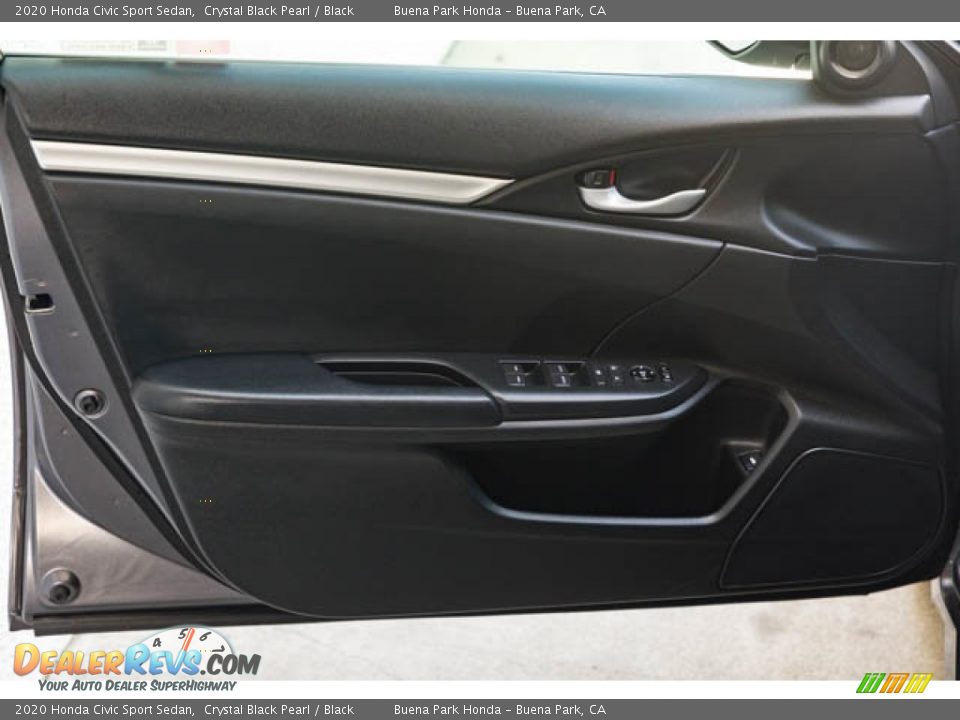 2020 Honda Civic Sport Sedan Crystal Black Pearl / Black Photo #27