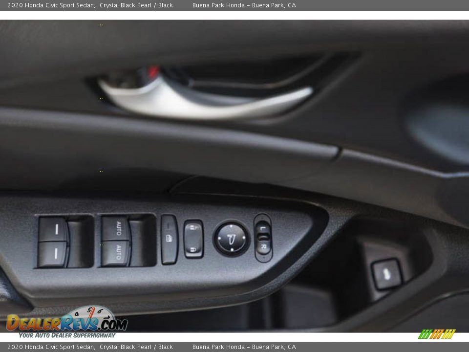 2020 Honda Civic Sport Sedan Crystal Black Pearl / Black Photo #28