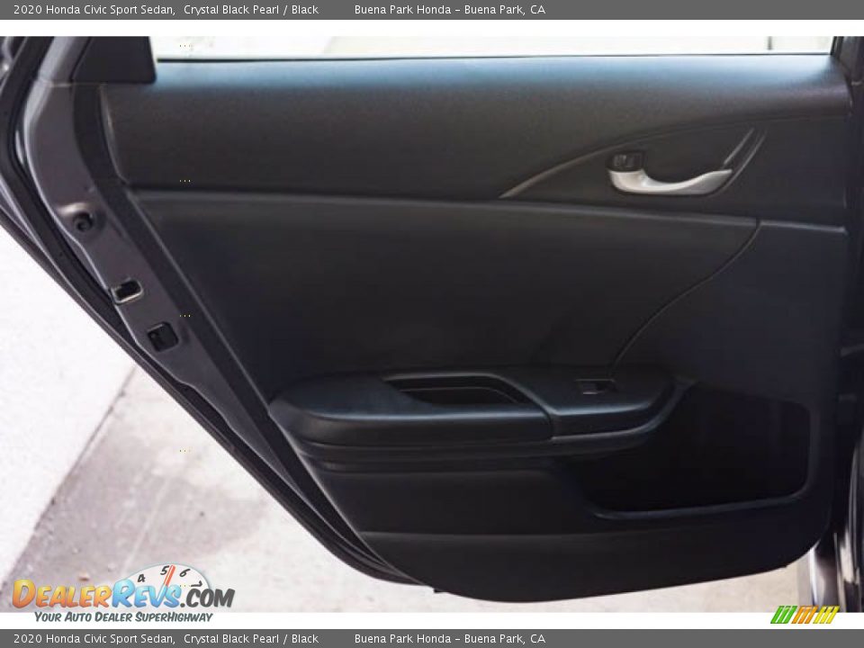 2020 Honda Civic Sport Sedan Crystal Black Pearl / Black Photo #29