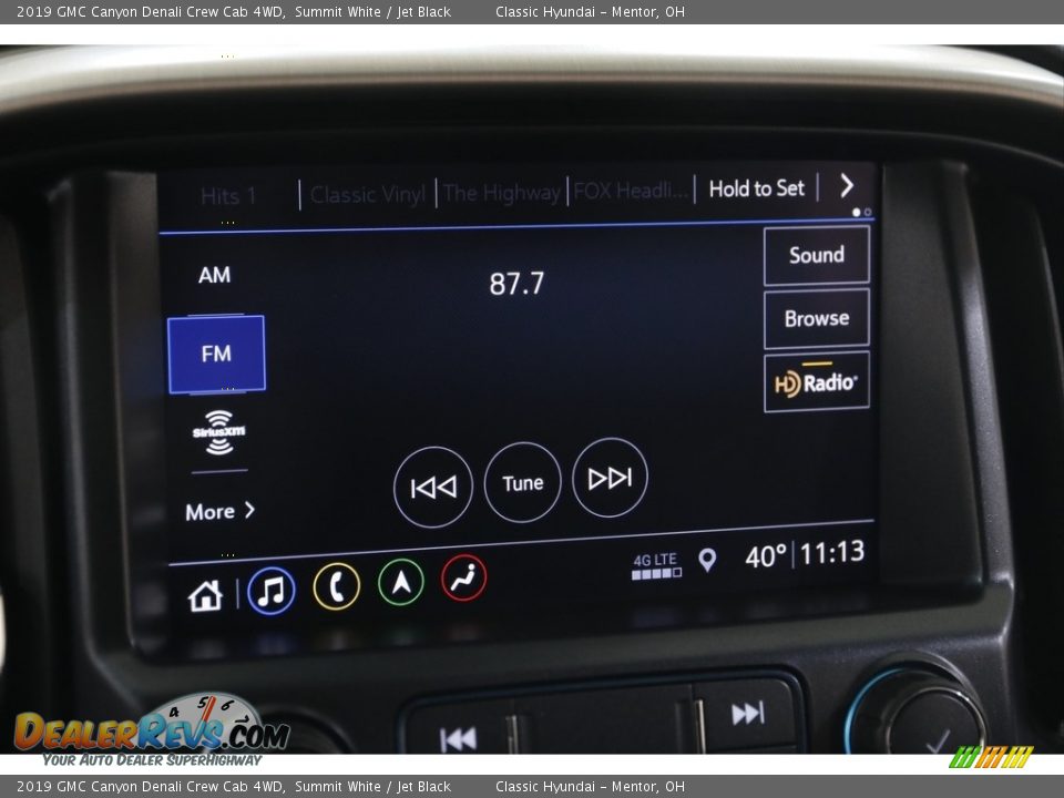 2019 GMC Canyon Denali Crew Cab 4WD Summit White / Jet Black Photo #11