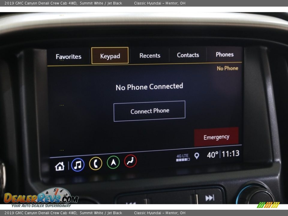 2019 GMC Canyon Denali Crew Cab 4WD Summit White / Jet Black Photo #12