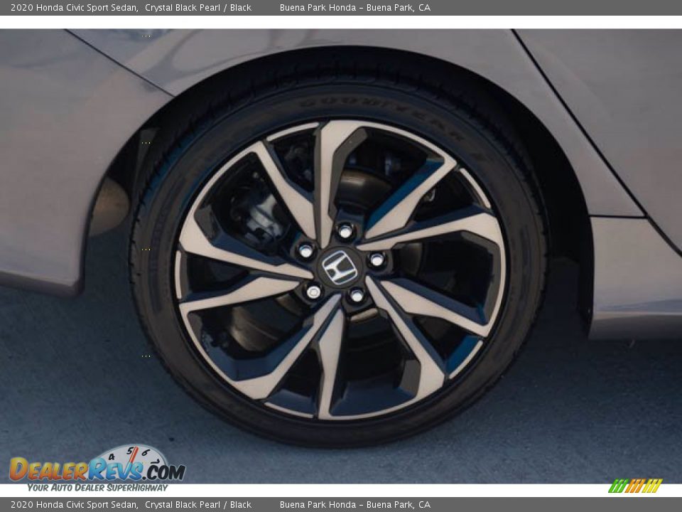 2020 Honda Civic Sport Sedan Crystal Black Pearl / Black Photo #33