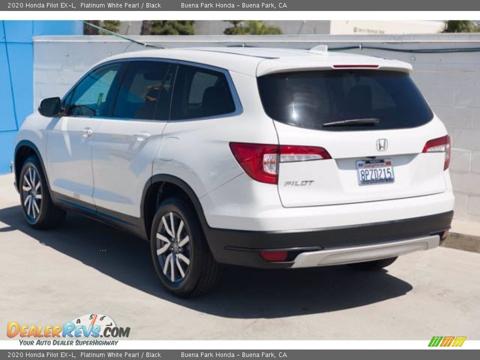 2020 Honda Pilot EX-L Platinum White Pearl / Black Photo #2