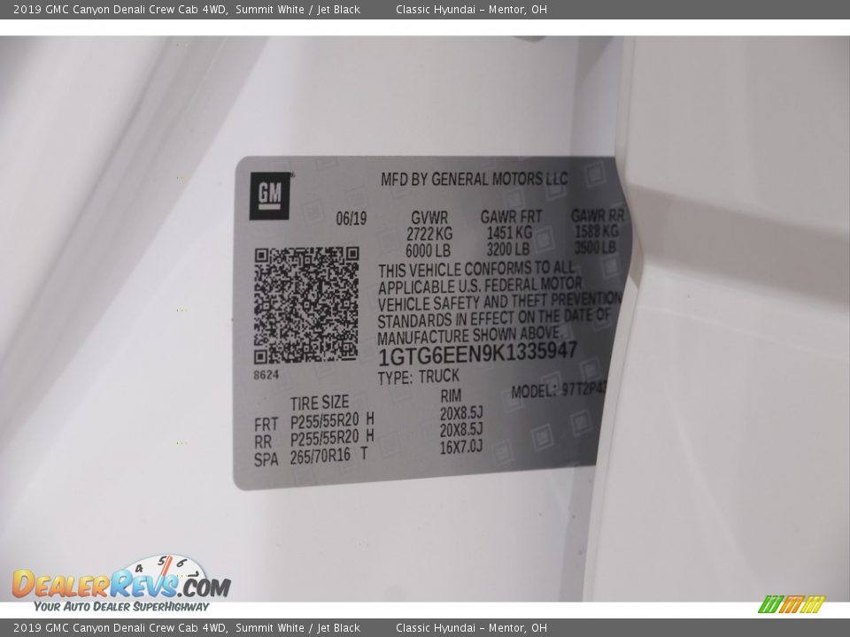 2019 GMC Canyon Denali Crew Cab 4WD Summit White / Jet Black Photo #24